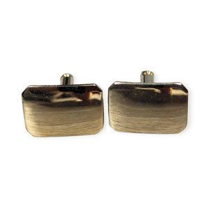 Gold Tone Men's Cuff Links